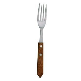 C137 Steak Fork Wooden Handle 190mm