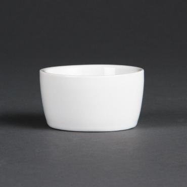 C345 Olympia whiteware butter dish 62mm 