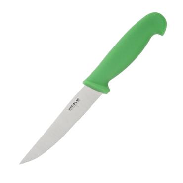 Hygiplas Serrated Vegetable Knife Green 10cm/4-inch  C862