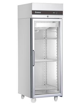 Inomak CAP172CR Commercial Upright Heavy Duty Glass Door Refrigerator - 654L