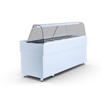 Igloo CASIA Curved Glass Salad Display Serveover Counter