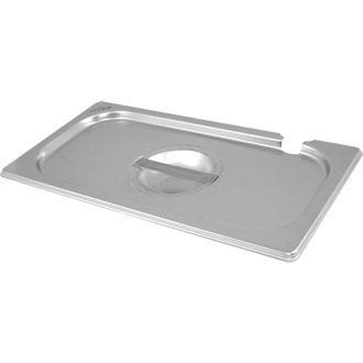 Vogue CB176 Stainless Steel 1/9 Gastronorm Notched Lid - CK0736