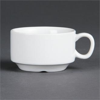 CB471 Olympia Whiteware Stacking Espresso Cups 85ml 3oz