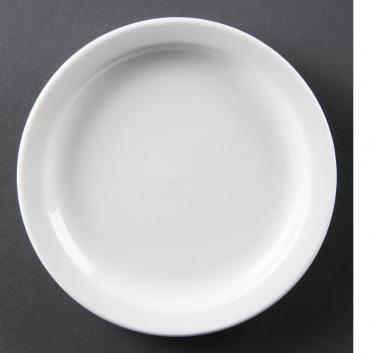 Olympia CB486 Whiteware Narrow Rimmed plates 150mm