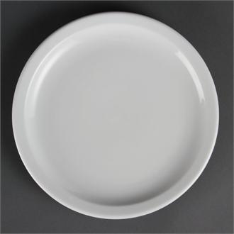 CB489 Olympia Whiteware Narrow Rimmed Plates 230mm
