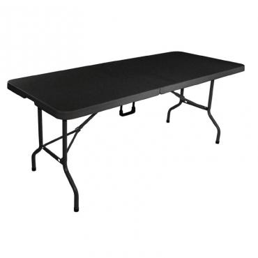 CB518 Bolero Centre Folding Utility Table Black 6ft