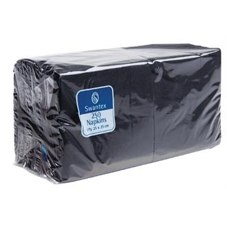 CB666 Cocktail Napkins 250mm Black x 2000