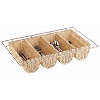 CB674 APS Rattan Cutlery Dispenser