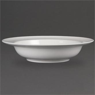 CB694 Olympia Whiteware Wide Rim Bowls 228mm 710ml 25oz