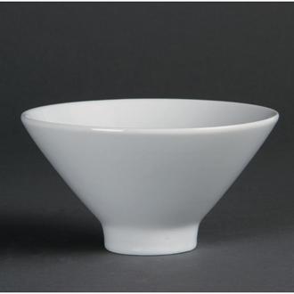 CB697 Olympia Whiteware Fluted Bowls 141mm