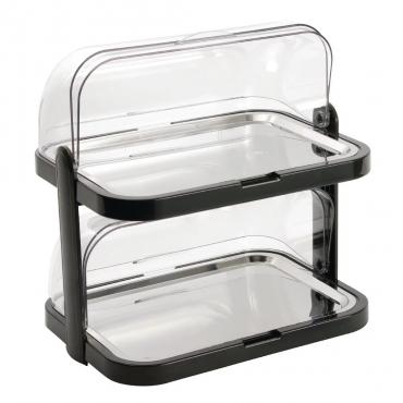 CB794 Double Decker Roll Top Cool Display Trays