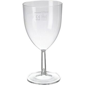 CB876 Polystyrene Wine Glasses 200ml CE Marked at 175ml