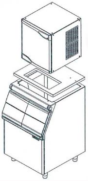 Simag CBT30EMCD Bin Adaptor For Modular Ice Cubers