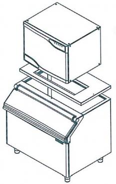 Simag CBT42EMCD Bin Adaptor For Modular Ice Cubers