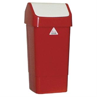 SYR CC079 Swing Lid Bin Red 50Ltr