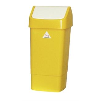 SYR CC080 Swing Lid Bin Yellow 50Ltr