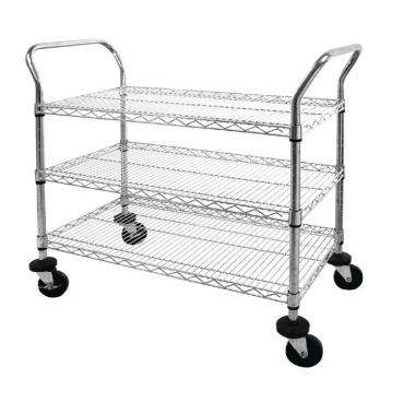 Vogue CC432 Chrome 3 Tier Wire Trolley