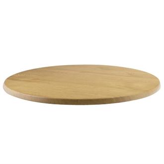 CC515 Werzalit Round Table Top Oak Effect 600mm