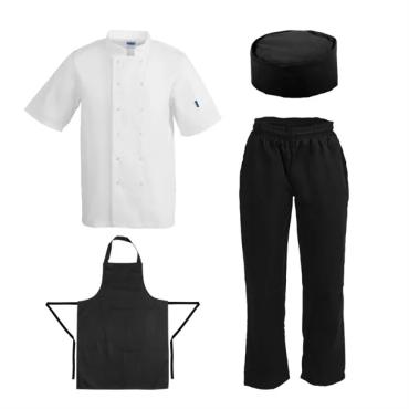 Nisbets Essentials CCBD6 Unisex Chef Clothing Bundle