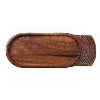CD142 Churchill Single Handled Medium Wooden Trays 355mm