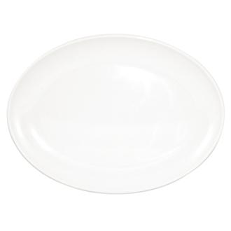 CD296 Kristallon Melamine Oval Coupe Plates 225mm x 12