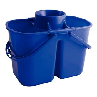 Jantex CD504 Colour Coded Twin Mop Buckets Blue