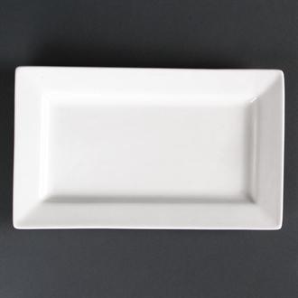 CD630 Lumina Wide Rim Rectangular Plates 257x 155mm
