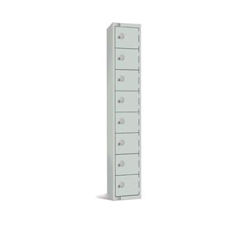 CE105C Elite Eight Door Locker Grey Camlock 450mm