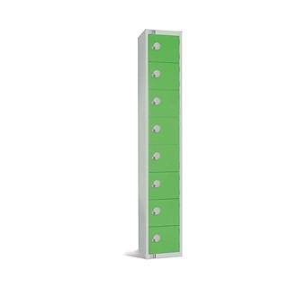 CE109C Elite Eight Door Locker Green Camlock 450mm