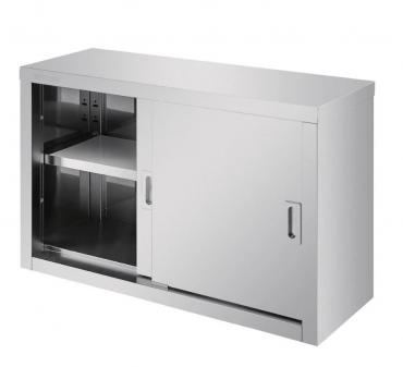 XEMQENER Commercial Kitchen Storage Cupboard Stainless Steel Wall Mounted Cabinet 1500 x 350 x 600mm 