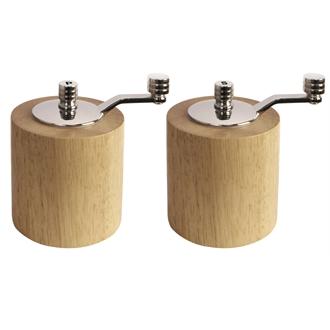 Light Wood Salt and Pepper Mill Grinder Set - CE246