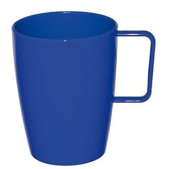 Olympia Kristallon CE288 Polycarbonate Handled Beakers Blue 284ml x 12