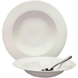 CE724 Elia Glacier Fine China Rimmed Pasta Bowls 240mm