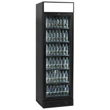 Tefcold CEV425CP Black Upright Bottle Cooler 