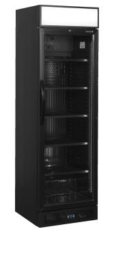 Tefcold CEV435CP Black Glass Door Merchandiser