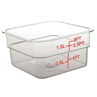 CF020 Polycarbonate Square Storage Container 1.5Ltr
