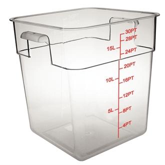 CF025 Polycarbonate Square Storage Container 15Ltr