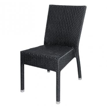 Bolero CF159 Wicker Side Chairs Charcoal (Pack of 4) 