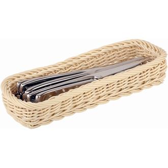 CF301 APS Polypropylene Rectangular Rattan Basket