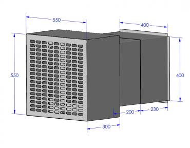 Cater-Fabs Fresh Air Input System Including Fan & Speed Controller - Mechanically Forced Air