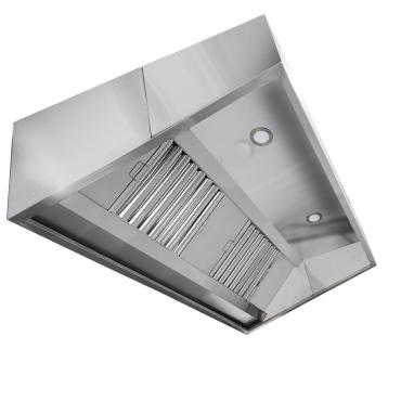 Cater-Fabs Stainless Steel Extraction Canopy - W2700 x D1400mm - Supplied With Baffles, Internal Lighting & Removable Grease Tray