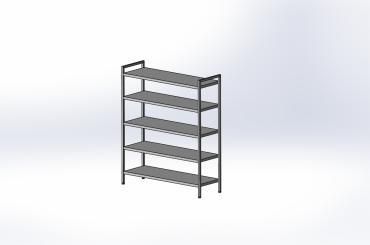 Cater-Fabs Stainless Steel 5 Tier Storage Racking - 400mm Deep