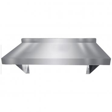 Cater-Fabs Stainless Steel 300mm Deep Single Wall Shelves W600 - W1600mm