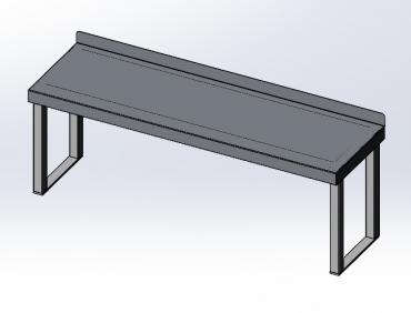 Single Tier Ambient Gantry W1200 x D300mm - Fully Stainless Steel by Cater-Fabs