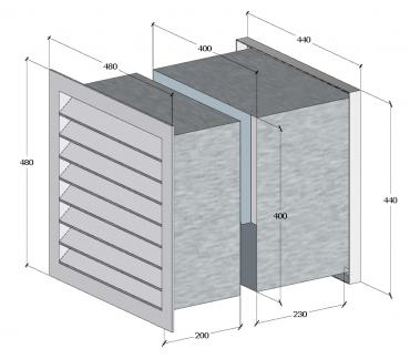 Cater-Fabs Wall Air Input Pod - None Mechanical