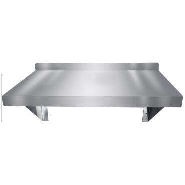 Cater-Fabs Stainless Steel Single Wall Shelf - W2400 x D300mm - CFWS2400300