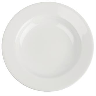 CG010 Royal Porcelain Classic White Wide Rim Plates 280mm
