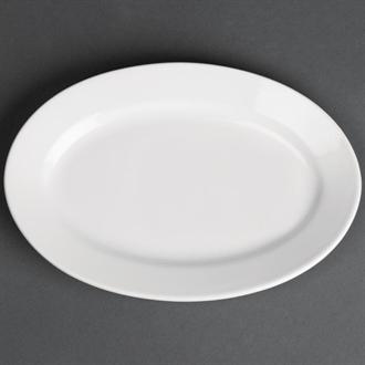 CG015 Royal Porcelain Classic White Oval Plates 200mm