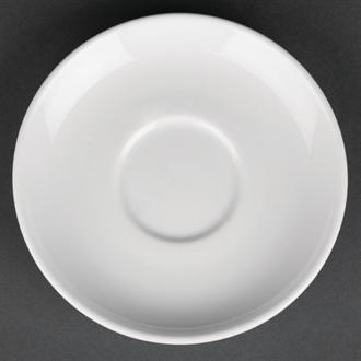 CG034 Royal Porcelain Classic White Espresso Cups Saucer 125mm
