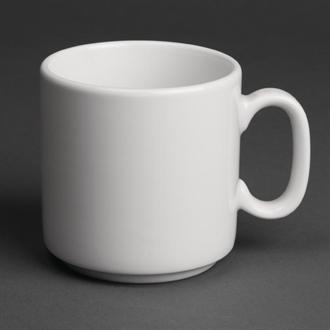 CG036 Royal Porcelain Classic White China Mugs 330ml